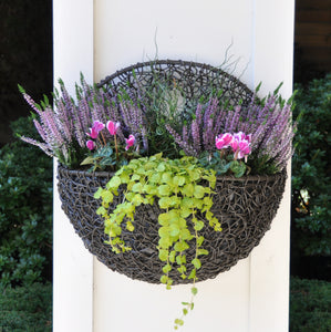 Twisted Poly Weave Wall Planter Espresso